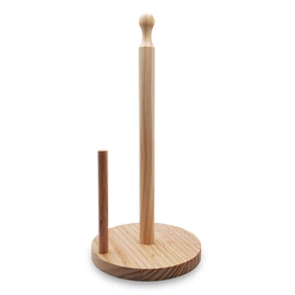 Natural Wood Kitchen Roll Holder - Sustainable and Durable - Paper Roll Holder for Kitchen and Table - Elegant and Environmentally Friendly Design - Practical Home Accessory