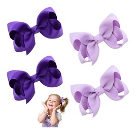 YZROHYI Pack of 4 Girls Hair Clips Bow, Tiny Bow Hair Clips Children, Hair Clips for Girls, Hair Clips Set, Hair Bow, Duck Beak Clips, Hair Accessories, Baby Hair Clips, Soft Newborn