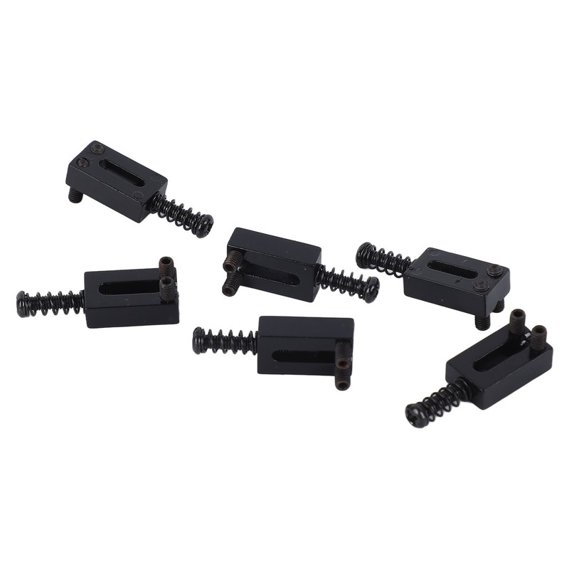 6 Pcs Electric Guitar Bridge Saddle Standard Zinc Alloy Guitar