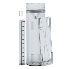 Zylaer Rain Gauge Outdoor Rain Gauge Accurate to 0.01 Inches with Mounting Bracket All-Weather Rain Gauge Suitable for Farm Garden Courtyard