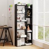 Tangkula 6-Tier Bookshelf, 64”H Tall Open Bookcase with Anti-Tip Kits,