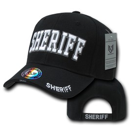 Rapiddominance Sheriff Deluxe Law Enforcement Cap, Black