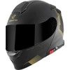 Bogotto H271 Wayke Flip-Up Helmet, Matte Black/Green, M