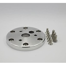 3/8" Steering Wheel Hub Adapter Conversion Spacer Polished for 3 Hole Steering Wheel to 6 Hole Adapter