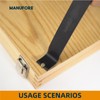 MANUFORE 4pcs Pry Bar Nail Puller Set, 12” Flat Pry