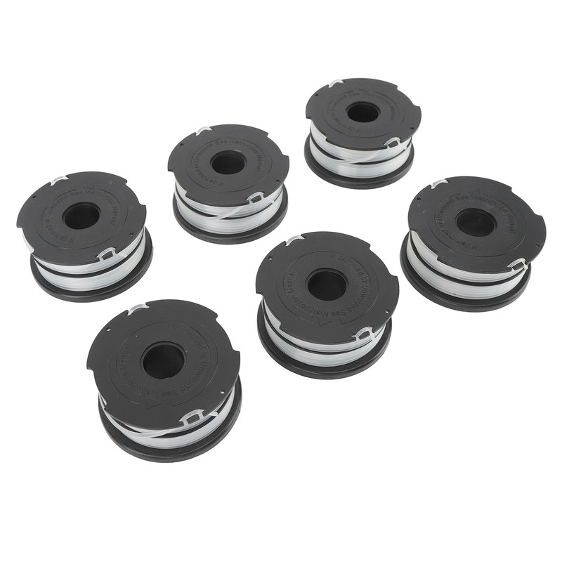 6pcs Weeder Replacement Spool 38.6ft 0.06in String Trimmer Replacement Spool