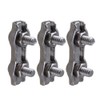 BQLZR 304 Stianless Steel Wire Rope Double Clips Clamps Buckle