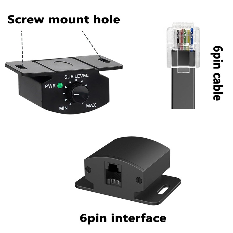 Bass Control Knob Remote Amplifier Replacement Bass Controller Car Audio
