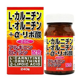 L-オルニチン+L-カルニチン+α-リポ酸 240粒x2個セット