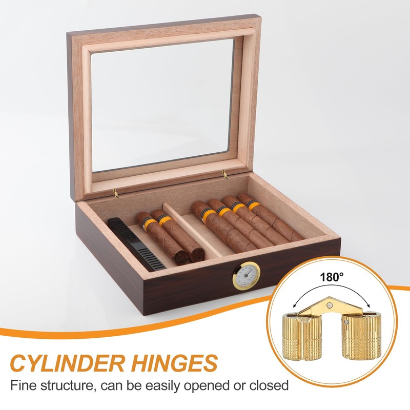MECCANIXITY Brass Hidden Cylinder Hinges 14 mm Invisible Concealed Cylindrical