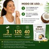 Gwynne Vitamina D3 10.000ui K2 Mk-7 200mcg,120 cápsulas,2 En 1