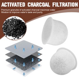 WGCM350 Coffee Maker Water Filter Pod Replacement for Wolf Gourmet Coffee Maker Water Filter System 10 cups WGCM100S WGCM110S WGCM120S (6Pack)