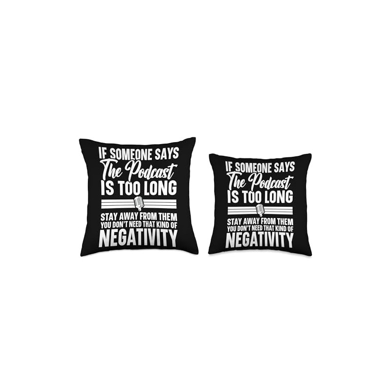 Podcast Microphone Podcasting True Crime Podcast Lover Throw Pillow