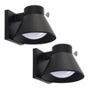 UME 2 Pack LED Outdoor Wall Light Fixtures, Dusk to