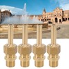 4 PCS Water Fountain Nozzles Pure Copper Large Hexagonal Direct