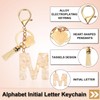 PATIKIL Alphabet Initial Letter Keychain, Resin Cute Keychains with Tassel