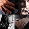Cosysparks Dragon Claw Ring, Stainless Steel Dragon Claws Ring, Adjustable