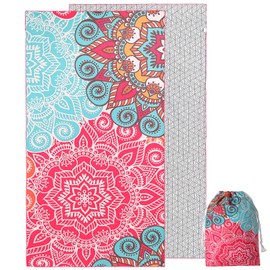 NovForth Microfiber Beach Towel Sand Free, Quick Dry Beach Towels Oversized for Adults, with a Carrying Bag, Super Absorbent Lightweight Compact Towel for Travel Pool Swimming Bath Camping