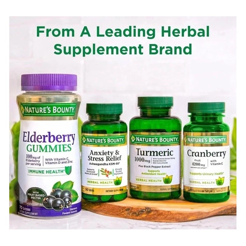 Nature's Bounty Anxiety & Stress Relief Ashwagandha KSM-66 Tablets 90ct