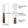 HIC Kitchen Spreaders, Stainless Steel Blade with Beechwood Handle, Set