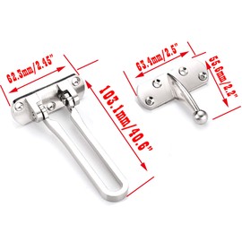 FGen 3pcs Stainless Steel Anti-Theft Buckle Buckle Door Lock Safety Chain Door Buckle Door Chain Anti-Lock Buckle Insurance Hotel Hotel Door Bolt