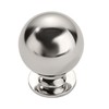 khtmeware 2 Pack 1-1/4 Inch Soild Polished Nickel Cabinet Knobs