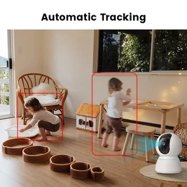 Wi-Fi Camera, 1080P, Motion Detection, Tracking & Notification, Night Vision, Two Way Audio Control, Alexa Compatible, SD Card Slot & Cloud Storage, AU Plug White