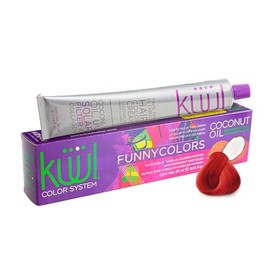 KÜÜL - Color System Funny Colors Tinte Semipermanente Color Rojo 90 ml, Aceite de Coco, Filtro UV y Colágeno, Prolonga Intensidad del Color, Aporta Hi