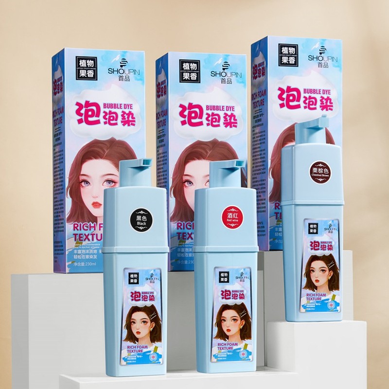 Hair Dye Plant Bubble Dye Color Black Own Home Dye