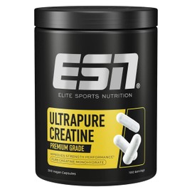 ESN Ultrapure Creatine Monohydrate, 300 Capsules, 100 Servings, Creatine Capsules, Microfine & Perfectly Soluble, Vegan, Made in Germany