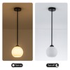 MAYNA 1 Pack Modern Pendant Lights Kitchen Island, Matte Black
