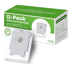 VBN 12 Pack Replacement Roomba Vacuum Bags, Compatible with iRobot Roomba 104 105 405 504 505 705 Combo 10 Max, i7+ i3+ i4+ i6+ i8+ j7+ s9+, i s j Series, All Clean Base Automatic Dirt Disposal Bags