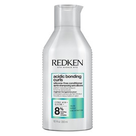 Redken Pflegende Spülung zur Regeneration der Struktur von behandelten, geschädigten Locken, Mit Zitronensäure und Glycin, Silikonfrei, Vegan, Acidic Bonding Curls Conditioner, 1 x 300 ml