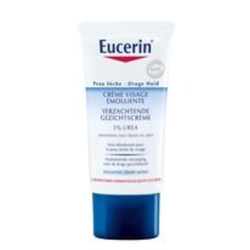 Eucerin 5% Urea Smoothing Face Cream, 50ml - Hydrating Moisturizer