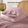 Shilucheng 100% French Linen Sheets - Queen Size Bed Sheets,
