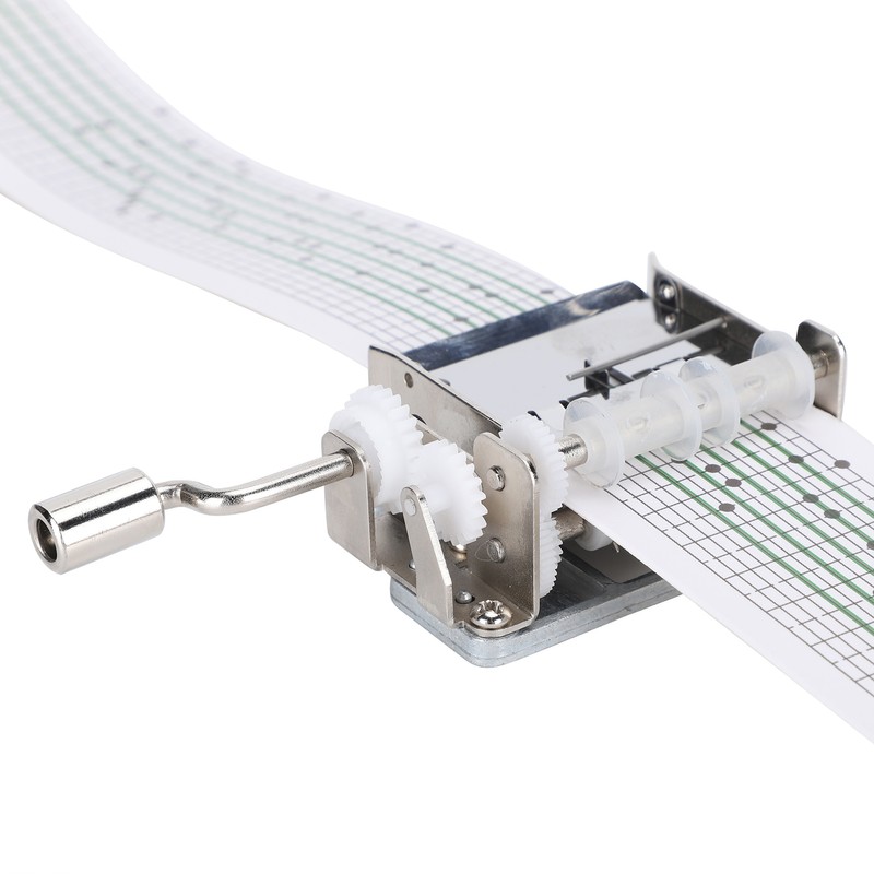 DIY Musical Box Tape Hand Crank Composing Music Movement 15