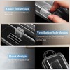 Patelai 2 Pack Travel Size Toothbrush Case Holder Portable Clear