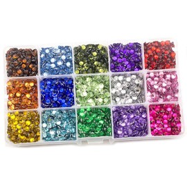 Summer-Ray 5mm Assorted Colour Rhinestones in Storage Box Set #2