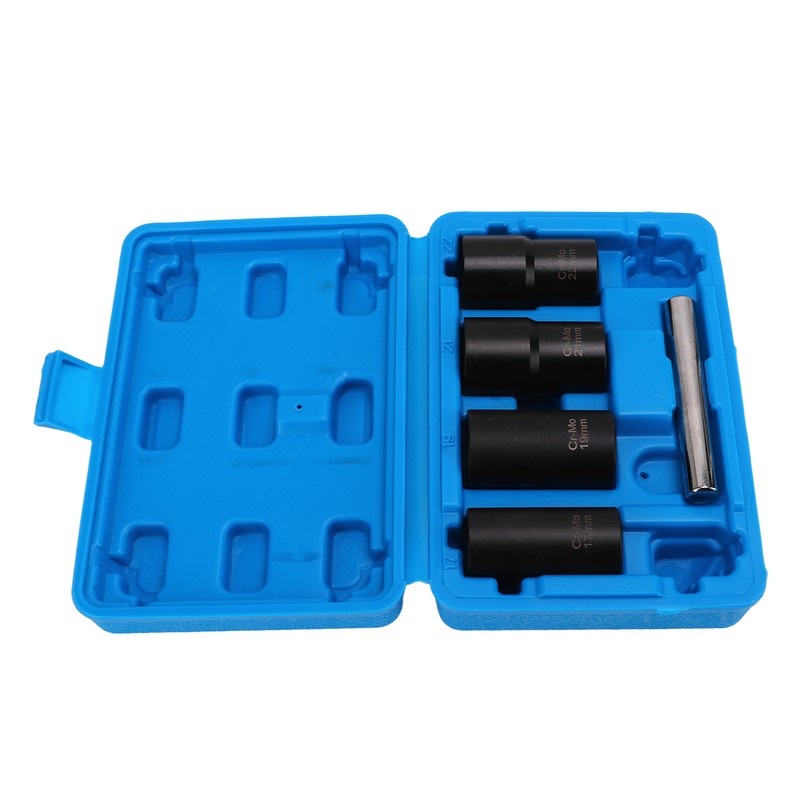 5pcs Lug Nut Extractor Tool 1/2in Drive Metric 17 19