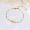 Cubic Zirconia Butterfly Bracelets for Women and Men | Gold
