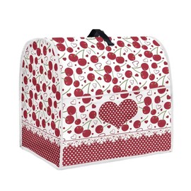 Hechitok Lace Printing Kitchen Aid Mixer Cover Stand Mixer Cover Compatible 6-8 Quart(17.1"H x10.8"W x14.7"L) Cherry Mixers Kitchen Aid Mixer Accessories With Pockets