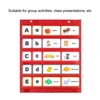 Magnetic Pocket Chart 5 Rows Transparent Schedule Pocket Chart for