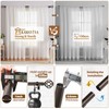 KAMANINA Extra Long Curtain Rods for Windows 120 to 170
