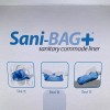DQE ready Sani-BAG+ Commode Liner, Model MC4031, Sanitary toilet liner
