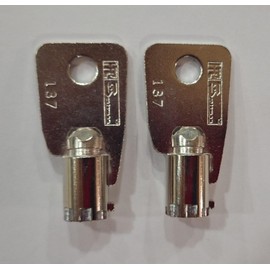 2 Keys Sentry Safe Key Code Cut 2063 Tubular Round Ace Key Cut to Your Code