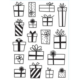 Darice 30032594 Craft Ideas and Home Decors, Presents Embossing Folder, 4.25" x 5.75", 1ct