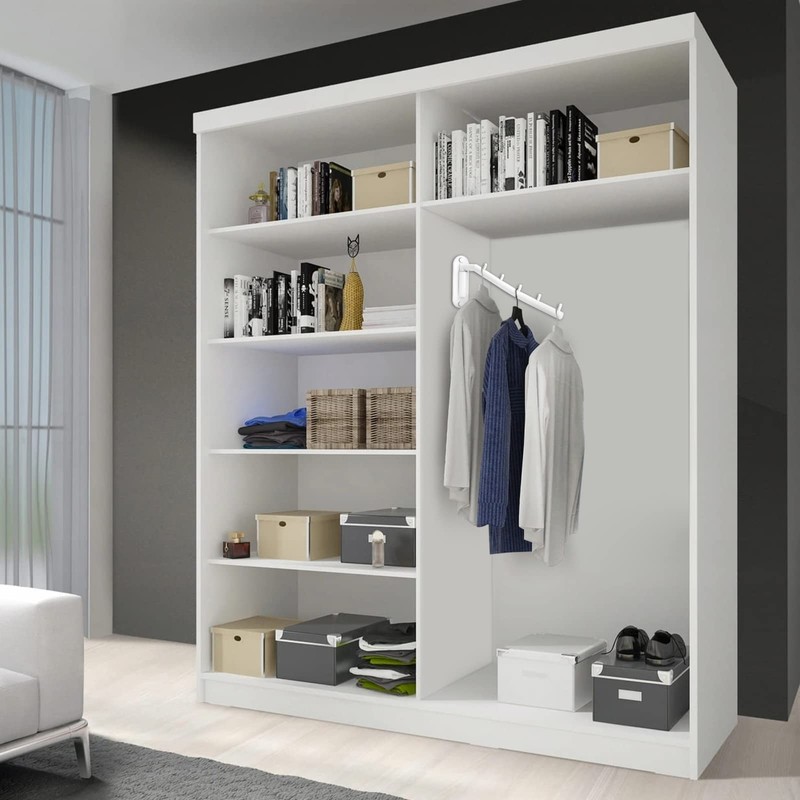 Sumnacon Stainless Steel Clothes Hanger Rack-Wall Mount Clothing Rack with