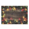 Ambesonne Christmas Cutting Board, Christmas at Countryside Theme Rustic Home