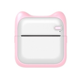 Portable Pocket Printer 200dpi Rechargeable Wireless Bluetooth Thermal Printer for Photo Document Note Pink