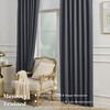 Simplebrand Grey Short Black Out Pinch Pleated Curtains for Bedroom